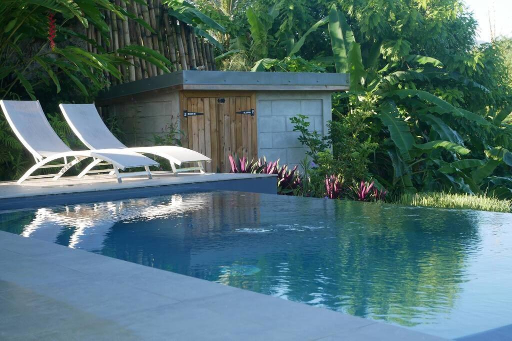 Villa Kumquat Avec Piscine Et Vue Sur Les Montagnes Petit-Bourg Ngoại thất bức ảnh